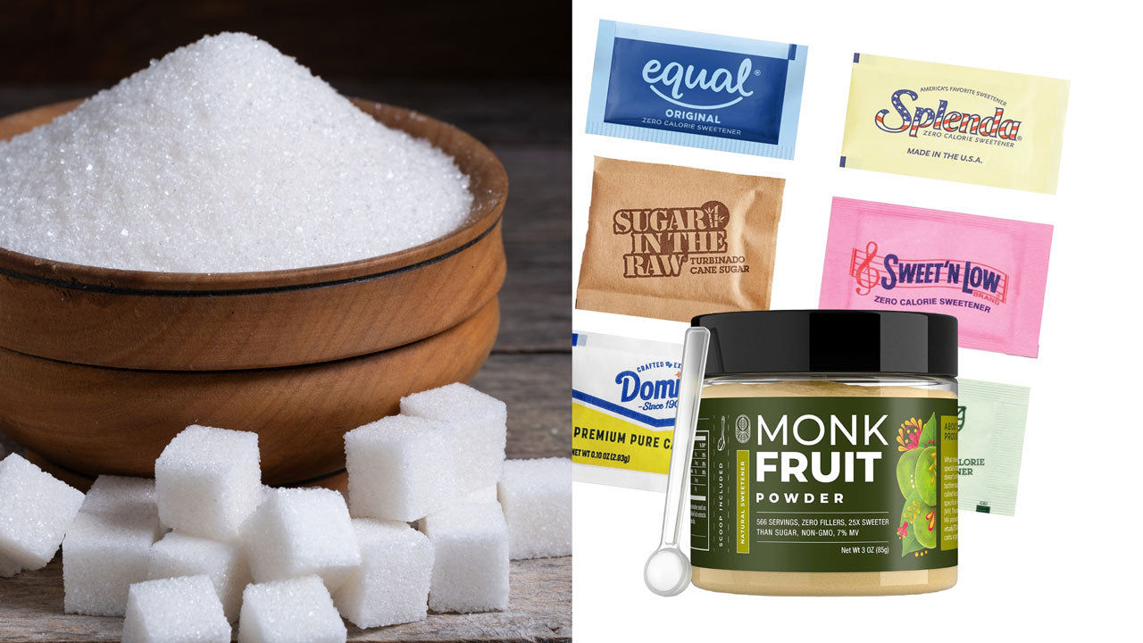 Monk Fruit vs Sugar vs Artificial Sweeteners