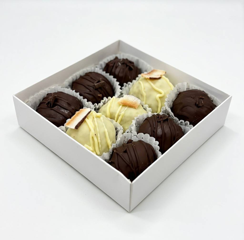 Sugar‑Free & Low‑Carb Dark & White Chocolate Truffles