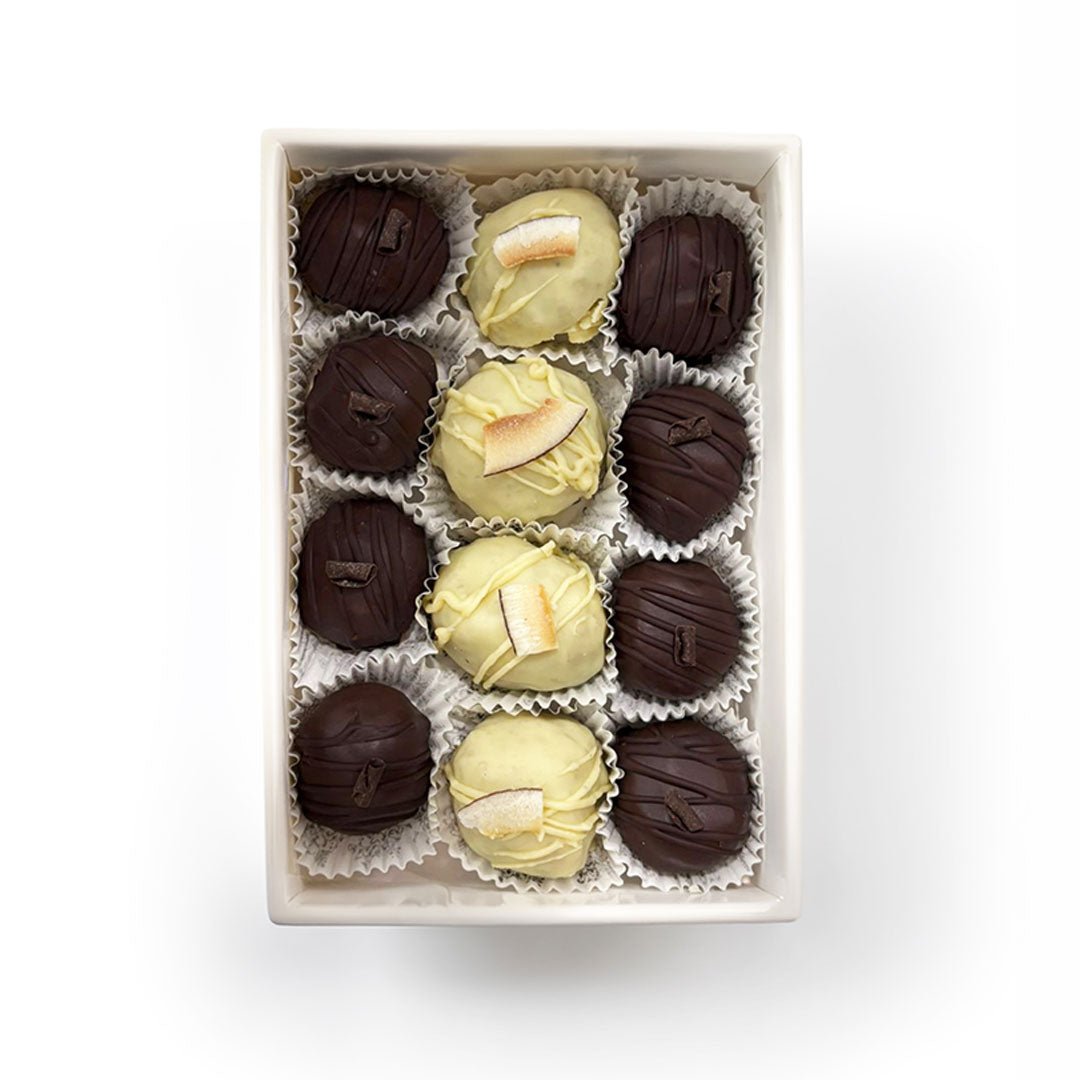 Sugar‑Free & Low‑Carb Dark & White Chocolate Truffles