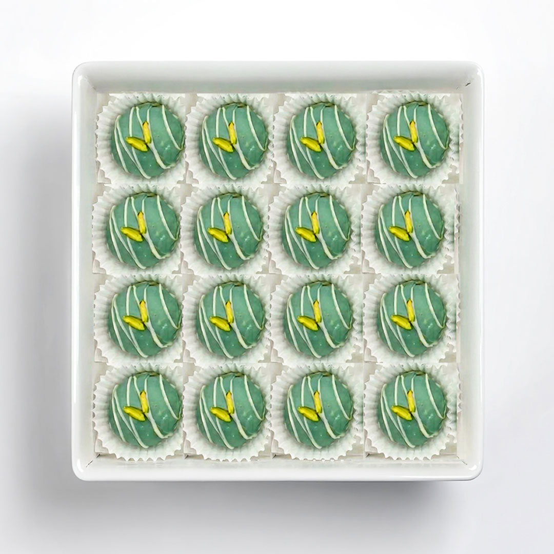Low-Sugar Pistachio Brownie Bites